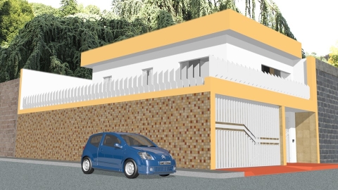Visualização arquitetônica; residência.