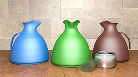 Design de produto em 3D, jarra térmica Jandira.